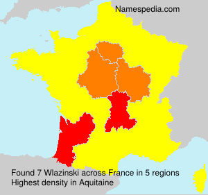 Surname Wlazinski in France Surname Wlazinski in France