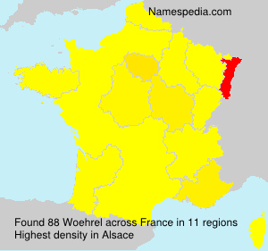 Surname Woehrel in France Surname Woehrel in France