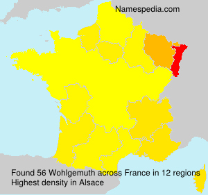 Surname Wohlgemuth in France Surname Wohlgemuth in France