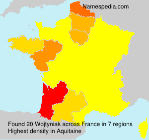 Surname Wojtyniak in France Surname Wojtyniak in France