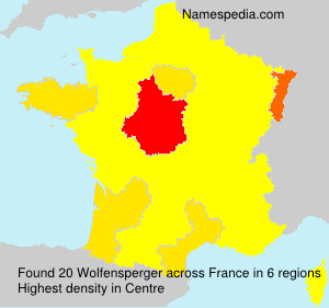 Surname Wolfensperger in France Surname Wolfensperger in France