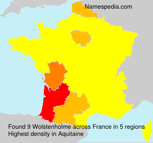 Surname Wolstenholme in France Surname Wolstenholme in France