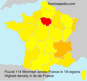 Surname Wormser in France Surname Wormser in France