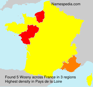 Surname Wosny in France Surname Wosny in France