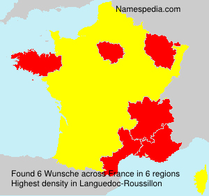 Surname Wunsche in France Surname Wunsche in France