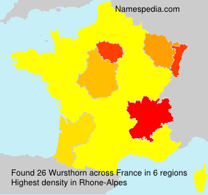 Surname Wursthorn in France Surname Wursthorn in France