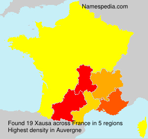 Surname Xausa in France
