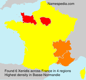 Surname Xenidis in France Surname Xenidis in France