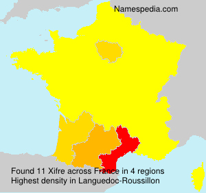 Surname Xifre in France Surname Xifre in France