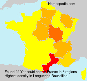 Surname Yaacoubi in France