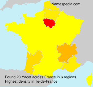 Surname Yacef in France Surname Yacef in France