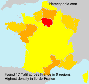 Surname Yafil in France Surname Yafil in France