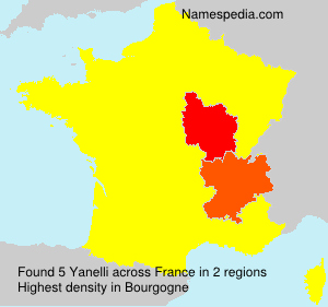 Surname Yanelli in France