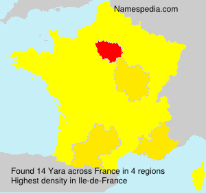 Surname Yara in France