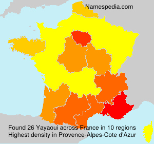 Surname Yayaoui in France Surname Yayaoui in France