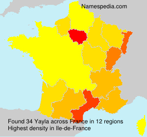 Surname Yayla in France Surname Yayla in France