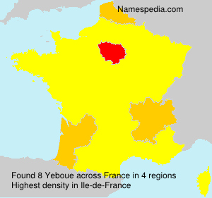 Surname Yeboue in France Surname Yeboue in France