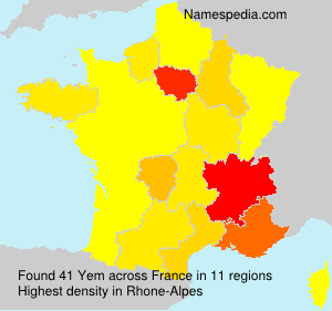 Surname Yem in France Surname Yem in France