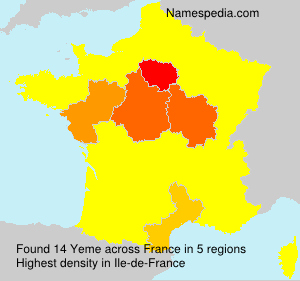 Surname Yeme in France Surname Yeme in France