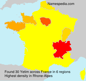 Surname Yetim in France Surname Yetim in France