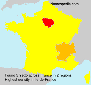 Surname Yetto in France Surname Yetto in France