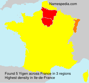 Surname Yigen in France