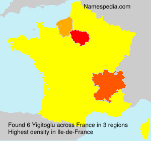Surname Yigitoglu in France