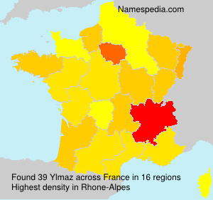 Surname Ylmaz in France Surname Ylmaz in France