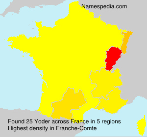 Surname Yoder in France Surname Yoder in France