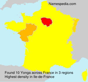 Surname Yonga in France Surname Yonga in France