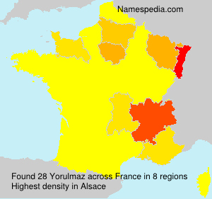 Surname Yorulmaz in France Surname Yorulmaz in France
