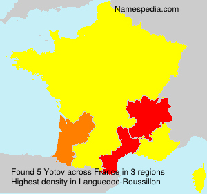 Surname Yotov in France