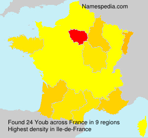 Surname Youb in France Surname Youb in France