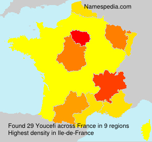 Surname Youcefi in France Surname Youcefi in France