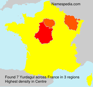 Surname Yurdagul in France Surname Yurdagul in France