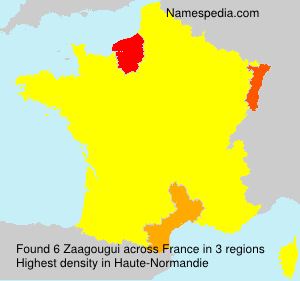 Surname Zaagougui in France Surname Zaagougui in France