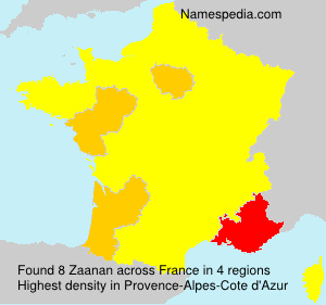 Surname Zaanan in France Surname Zaanan in France