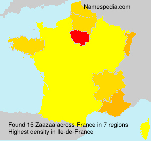 Surname Zaazaa in France Surname Zaazaa in France