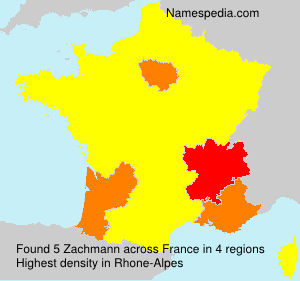 Surname Zachmann in France Surname Zachmann in France