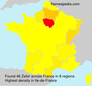 Surname Zafar in France Surname Zafar in France