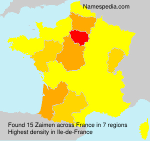 Surname Zaimen in France