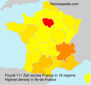 Surname Zair in France Surname Zair in France