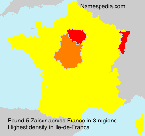 Surname Zaiser in France Surname Zaiser in France