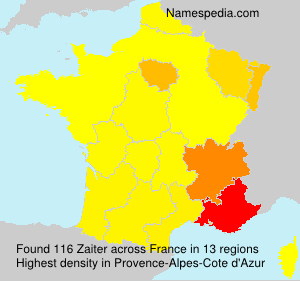 Surname Zaiter in France Surname Zaiter in France