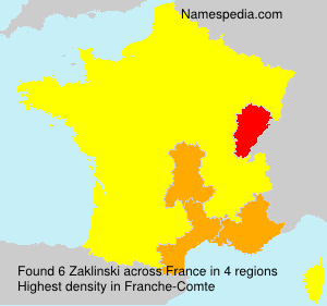 Surname Zaklinski in France Surname Zaklinski in France