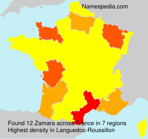 Surname Zamara in France Surname Zamara in France