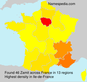 Surname Zamit in France Surname Zamit in France