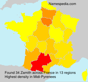 Surname Zamith in France Surname Zamith in France
