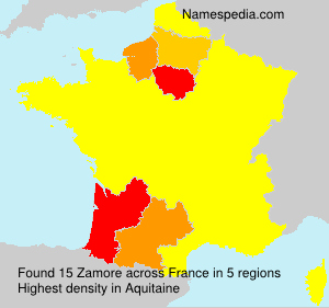Surname Zamore in France