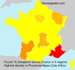 Surname Zamperini in France Surname Zamperini in France